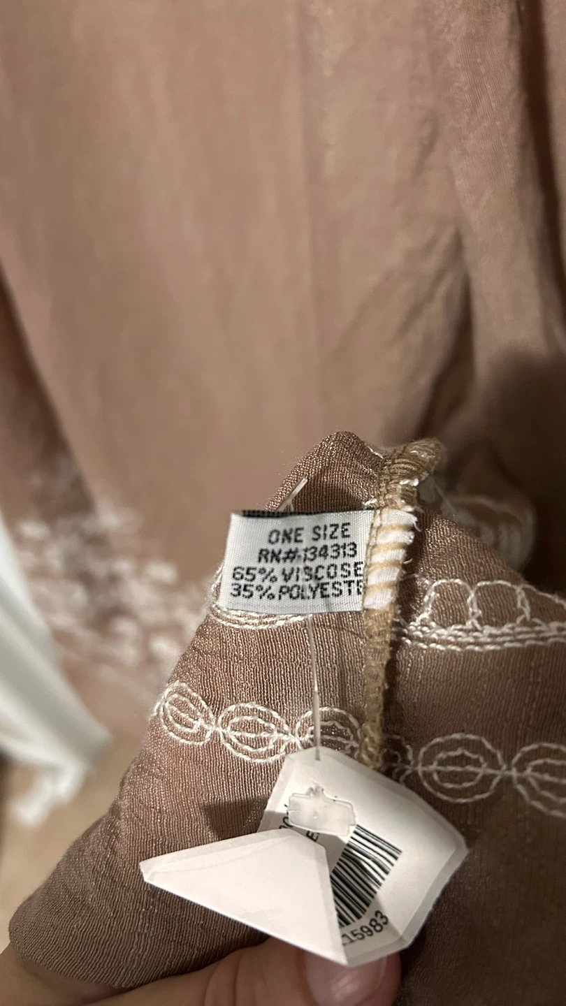 Brown Embroidered Kimono - One Size - photo 5