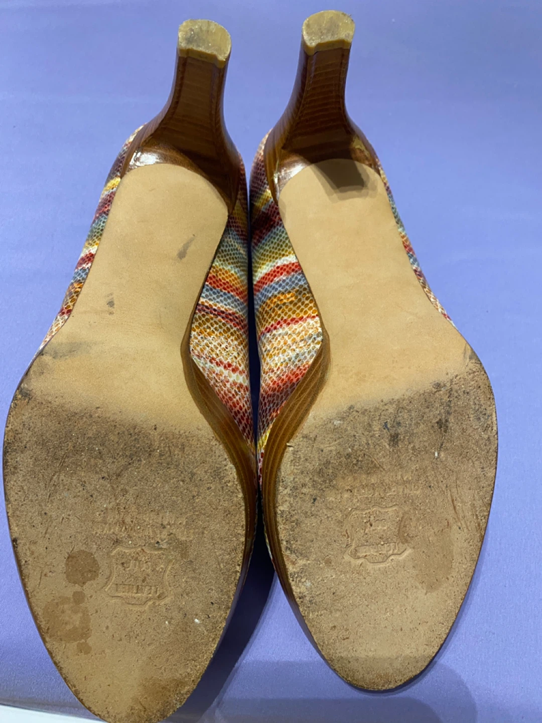 Stuart Weitzman Harvest Sunset Nappa Heels - photo 3