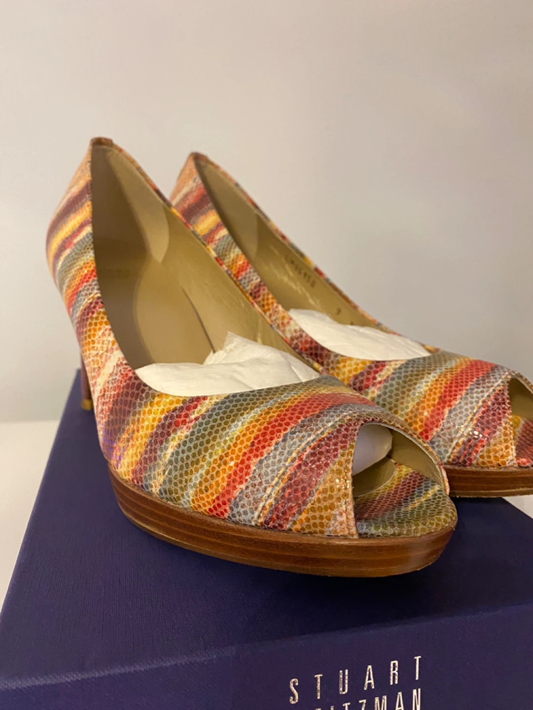 Stuart Weitzman Harvest Sunset Nappa Heels - photo 4