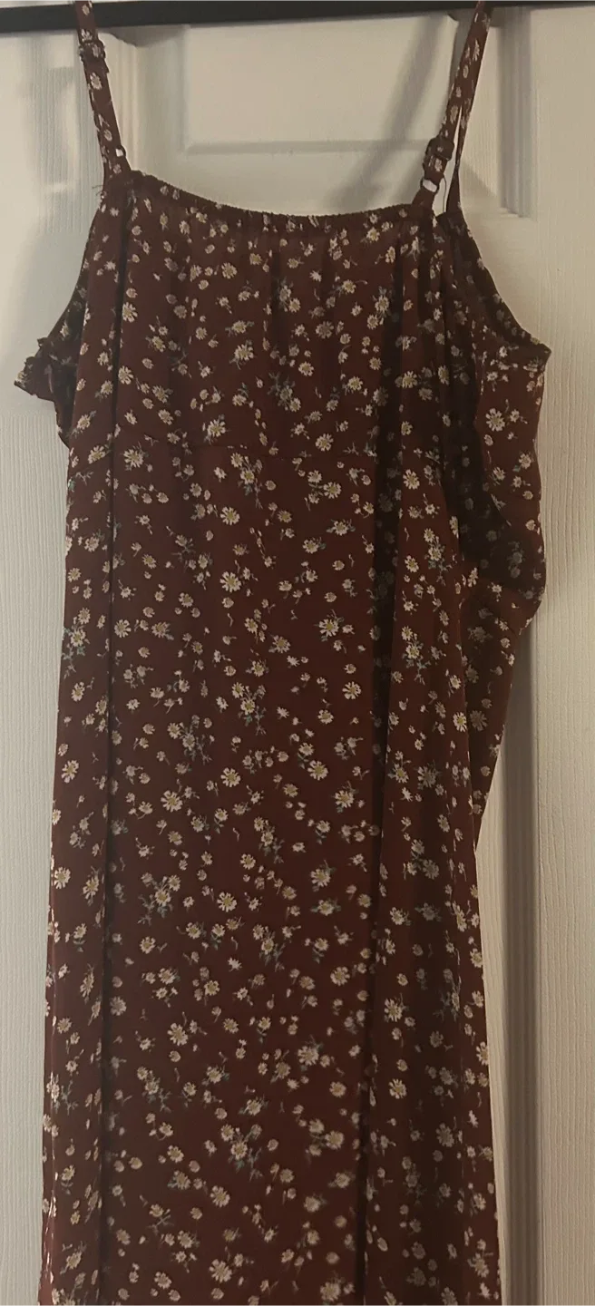 Floral Print Midi Dress - Size Small image indicator(2)