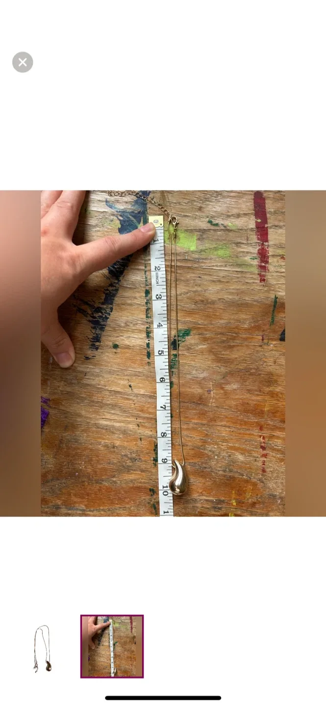 Teardrop Pendant Necklace image indicator(2)