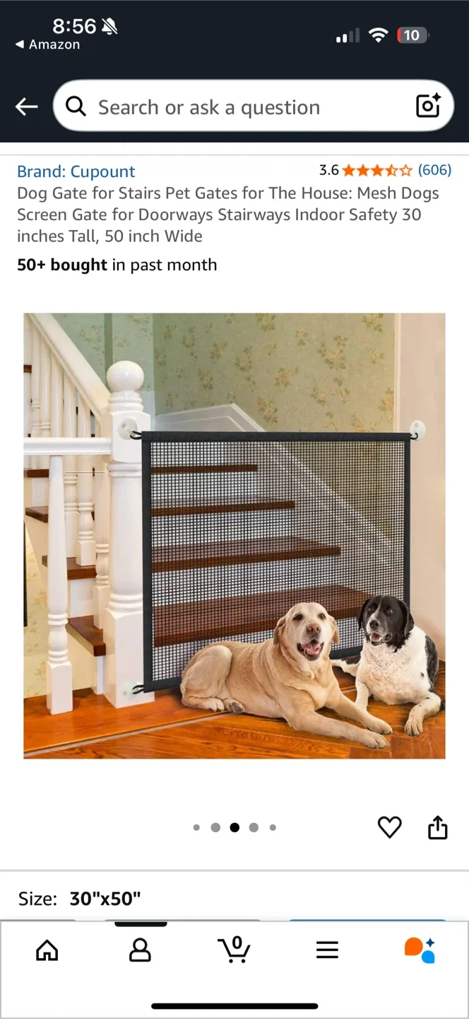 Cupount Dog Gate  - 30"x50" image indicator(2)