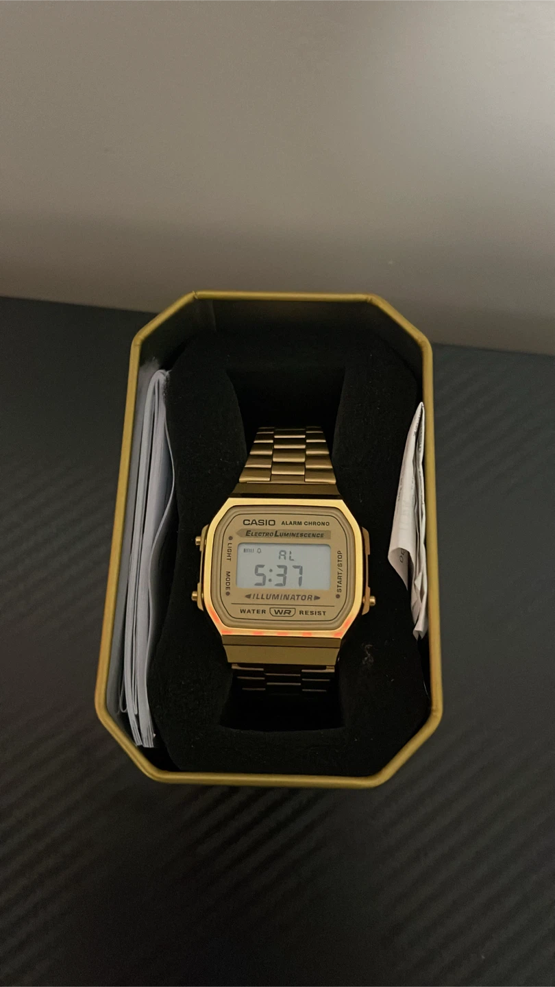 Casio Vintage Collection Gold Watch with Box - photo 3