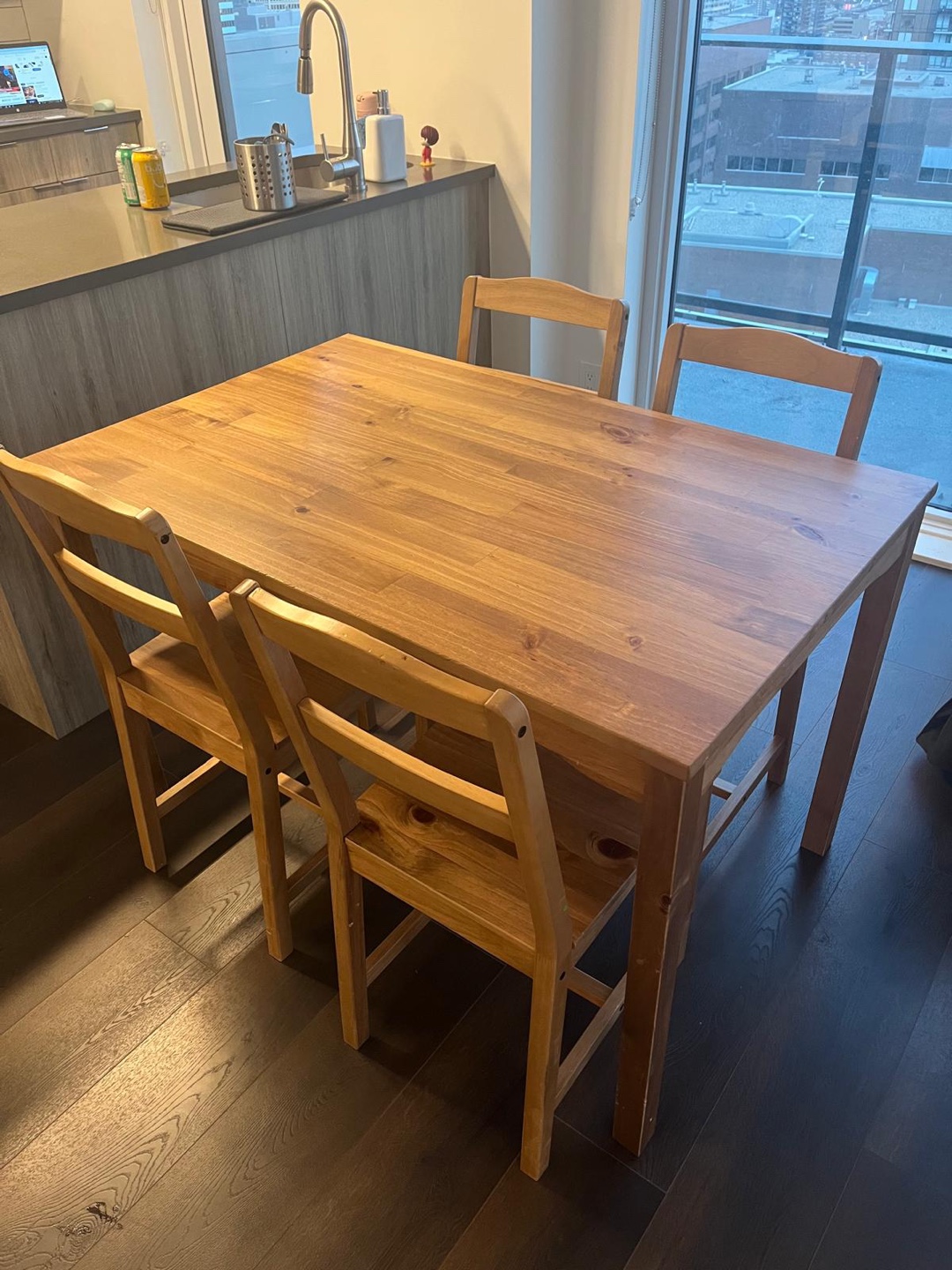 Dining Table with 4 Chairs IKEA
