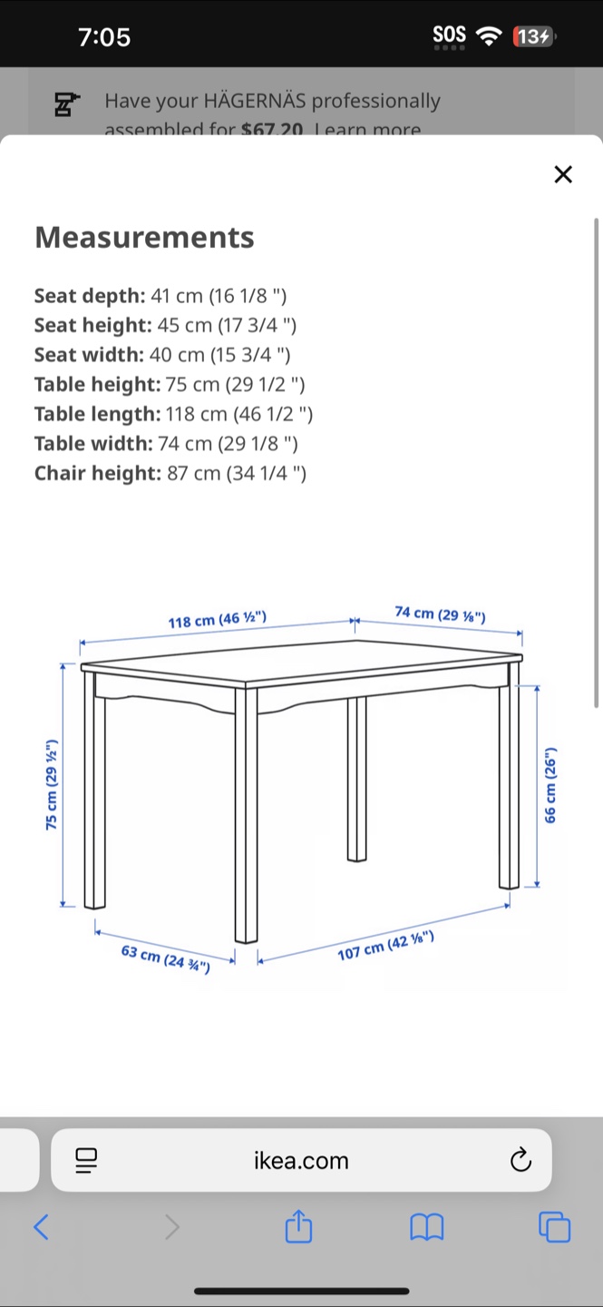 Dining Table with 4 Chairs IKEA - photo 5