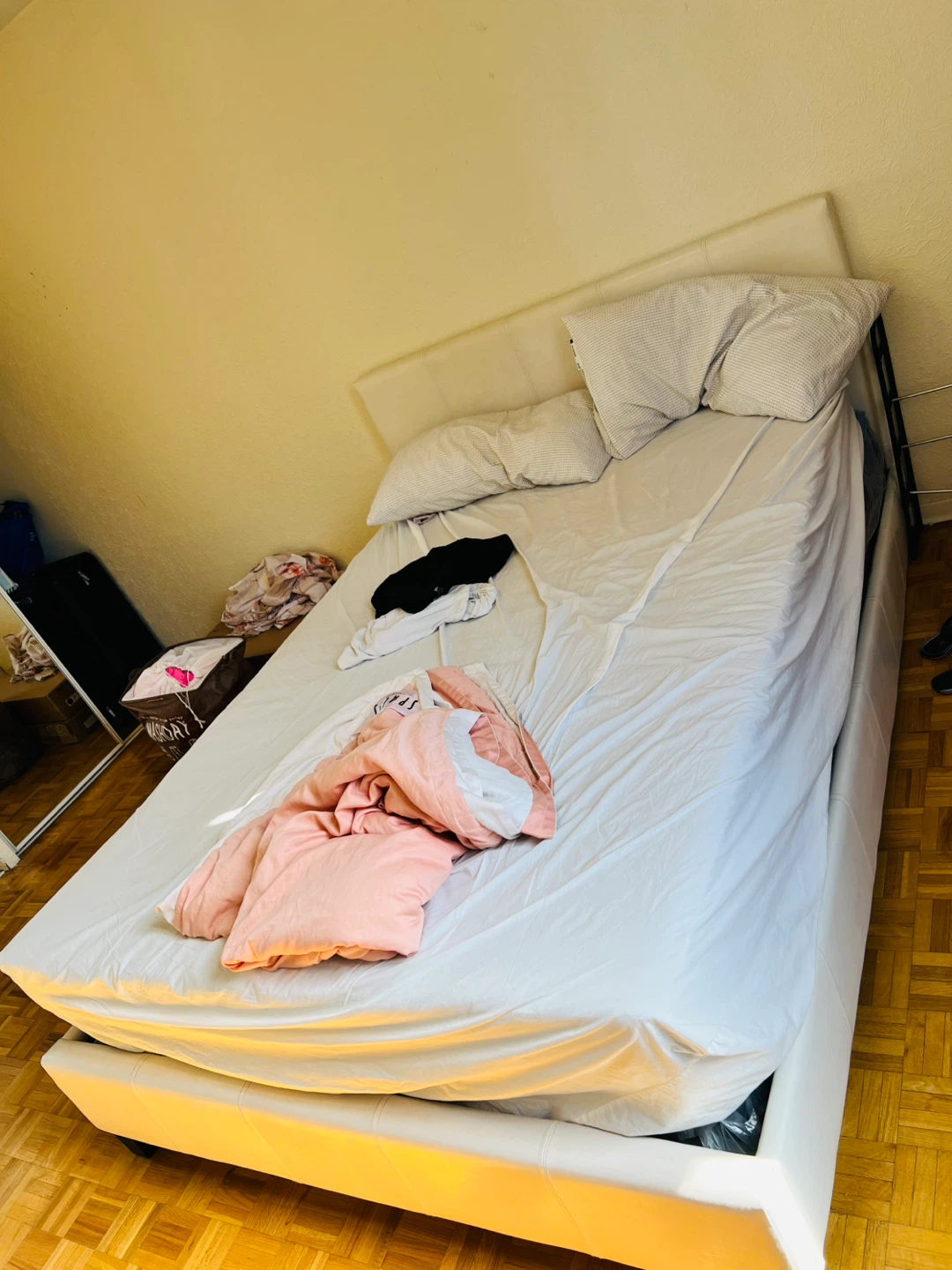 White Bed Frame Only