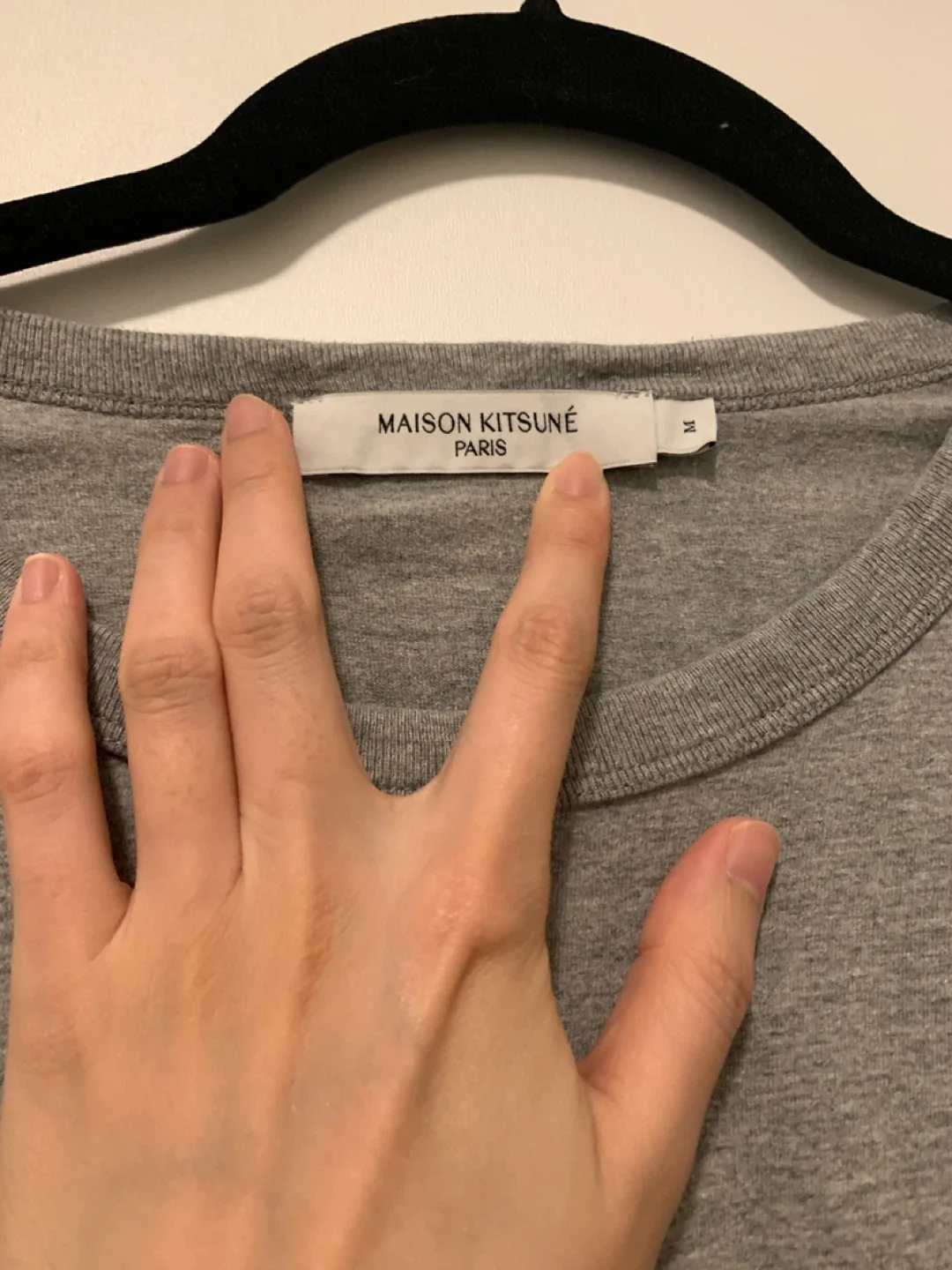 Maison Kitsuné Grey T-Shirt - Size M image indicator(3)