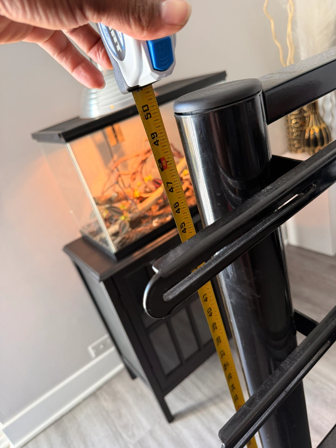Black Glass TV Stand with Mount - photo 4