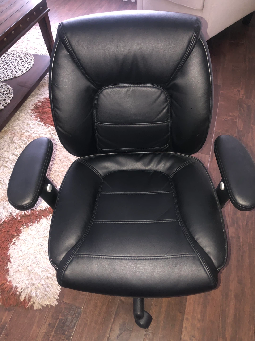 Staples Bonded Leather Task Chair - Black