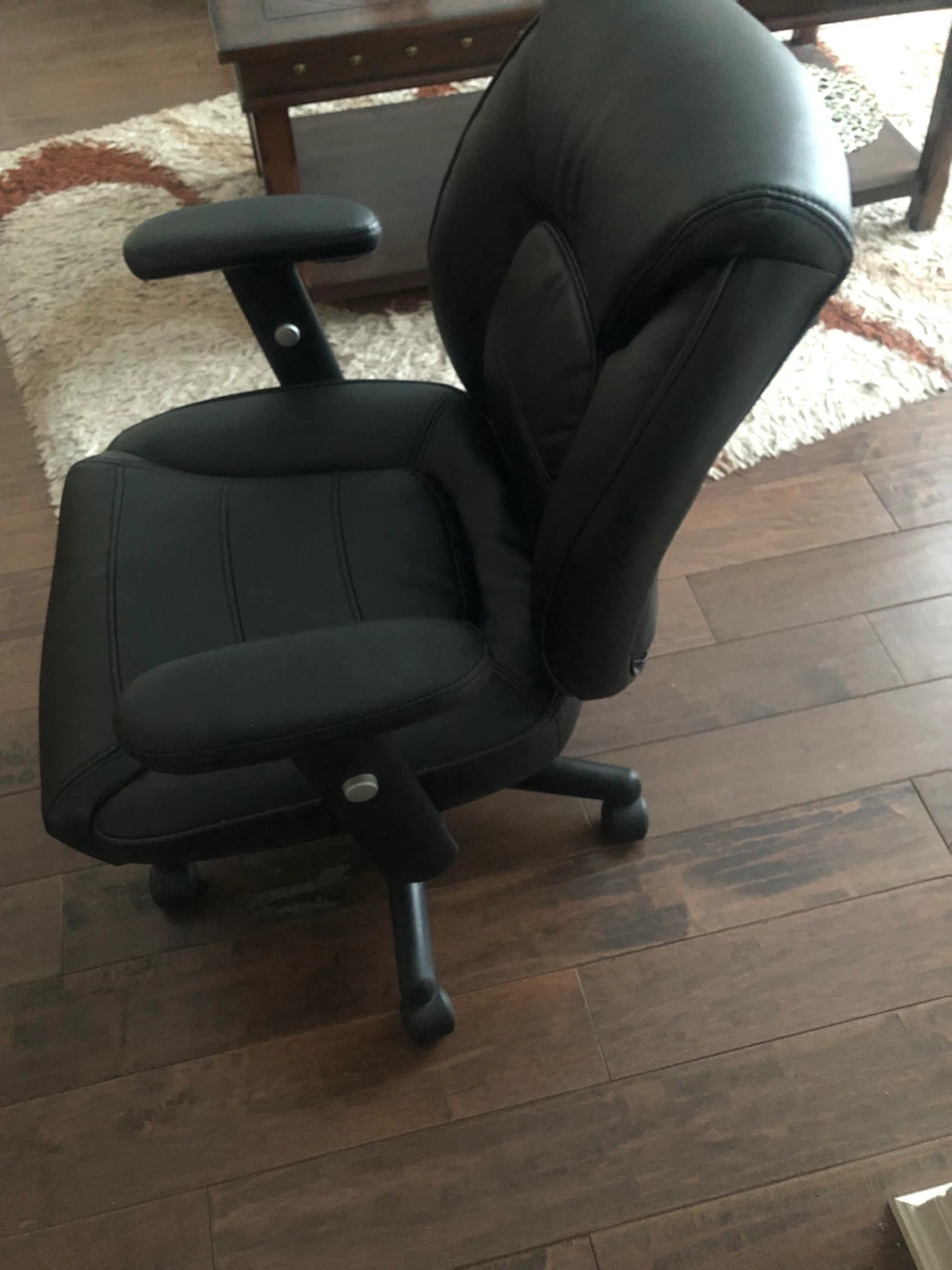 Staples Bonded Leather Task Chair - Black - photo 2