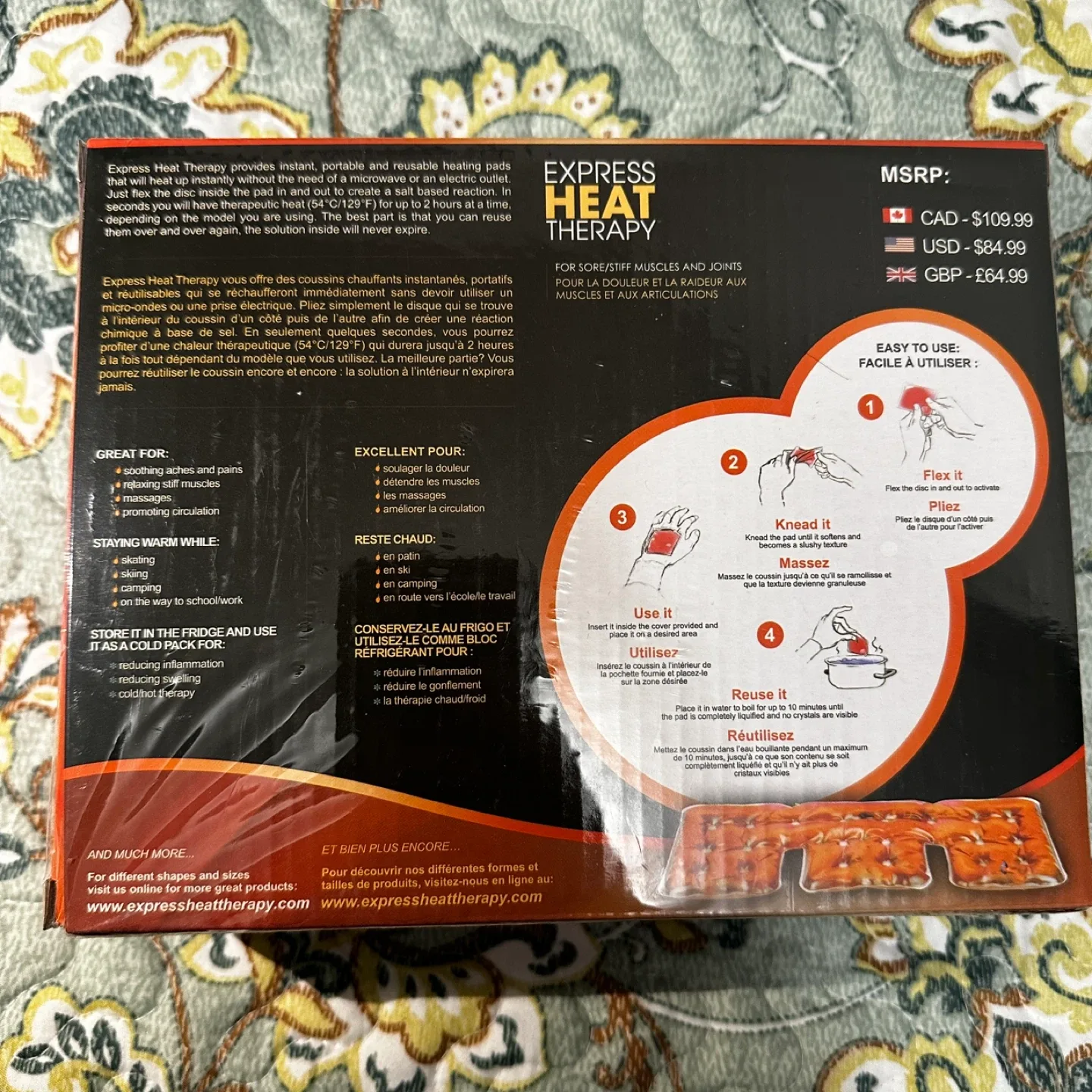 Express Heat Therapy Reusable Instant Heat Pad image indicator(2)