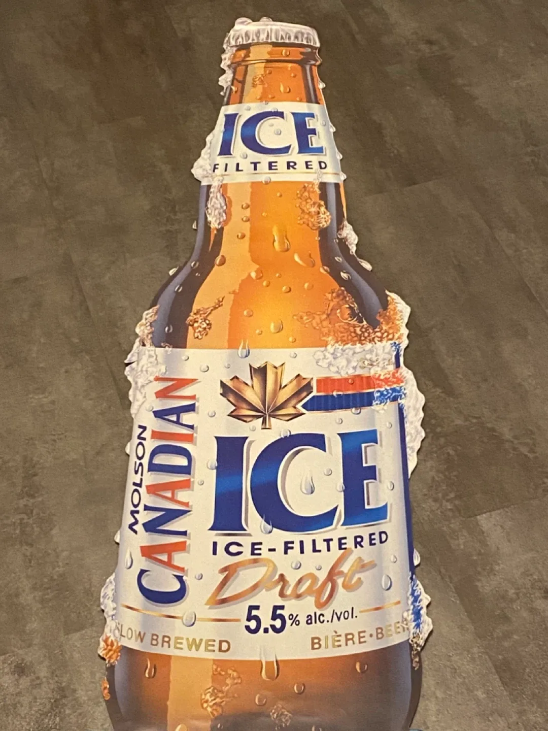 1993 Molson Canadian Ice Beer 6 Ft. Poster! image indicator(3)
