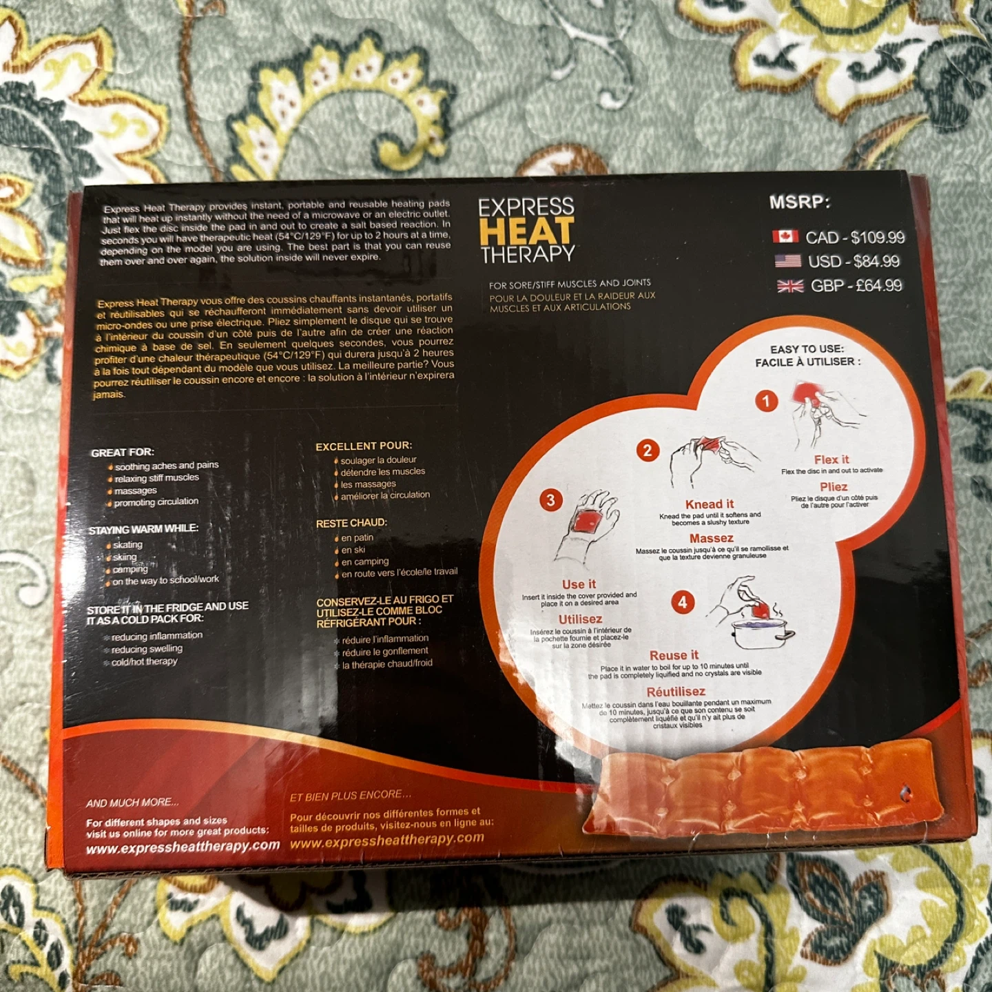 Express Heat Therapy Reusable Heat Pad - New - photo 2