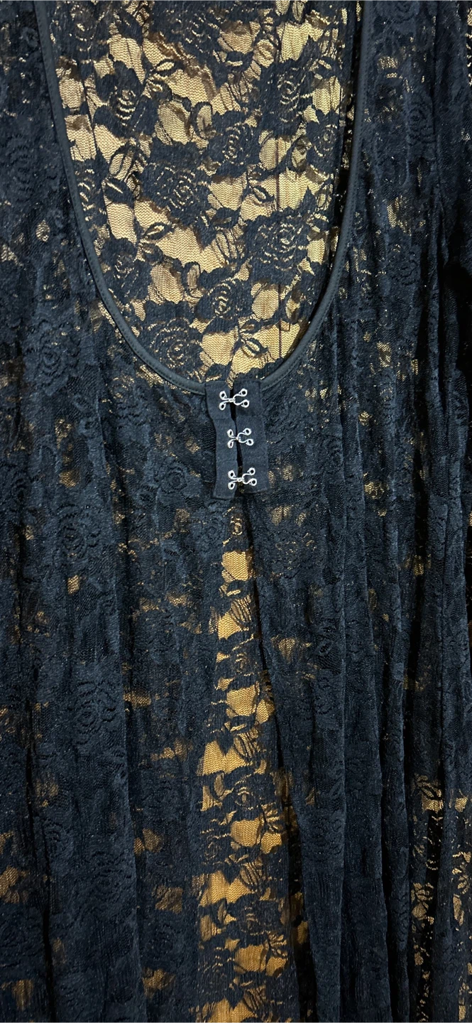 Black Steampunk Lace Duster