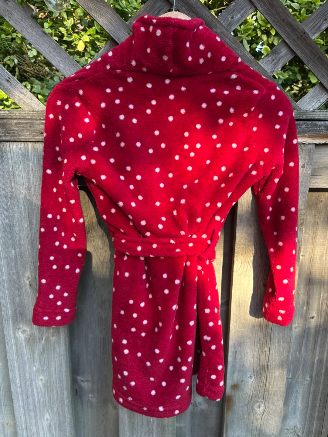 Joe Fresh Kids Red Polka Dot Robe - Size S/P (6) - photo 3