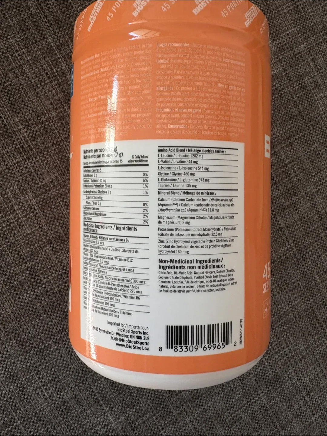BioSteel Hydration Mix - Peach Mango Flavour image indicator(3)