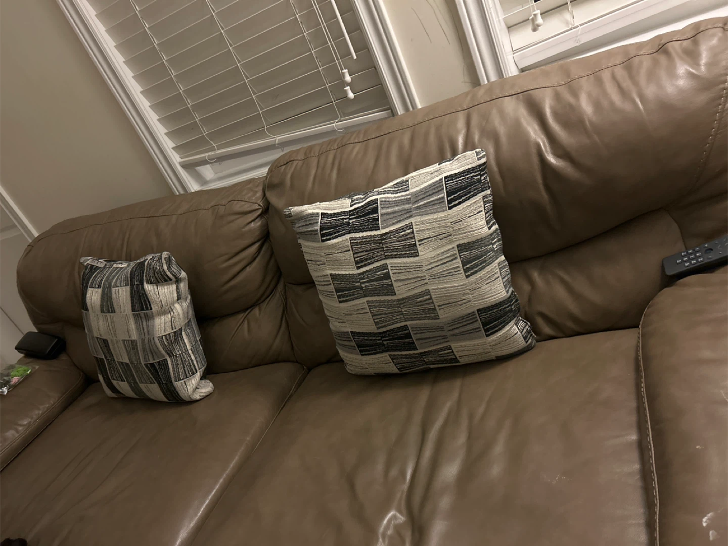Brown Leather Sofa