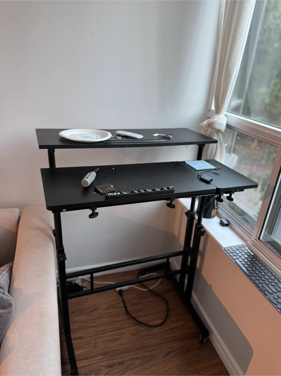 Adjustable Height Rolling Standing Desk - photo 2