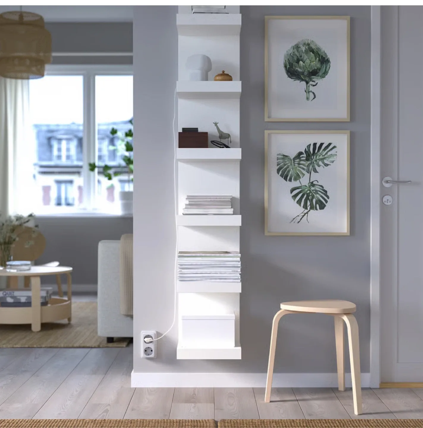 IKEA Lack Corner Shelf Unit - White thumbnail