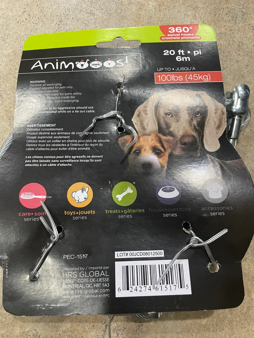 Animos! Tie-Out Cable for Dogs - 20 ft - photo 3