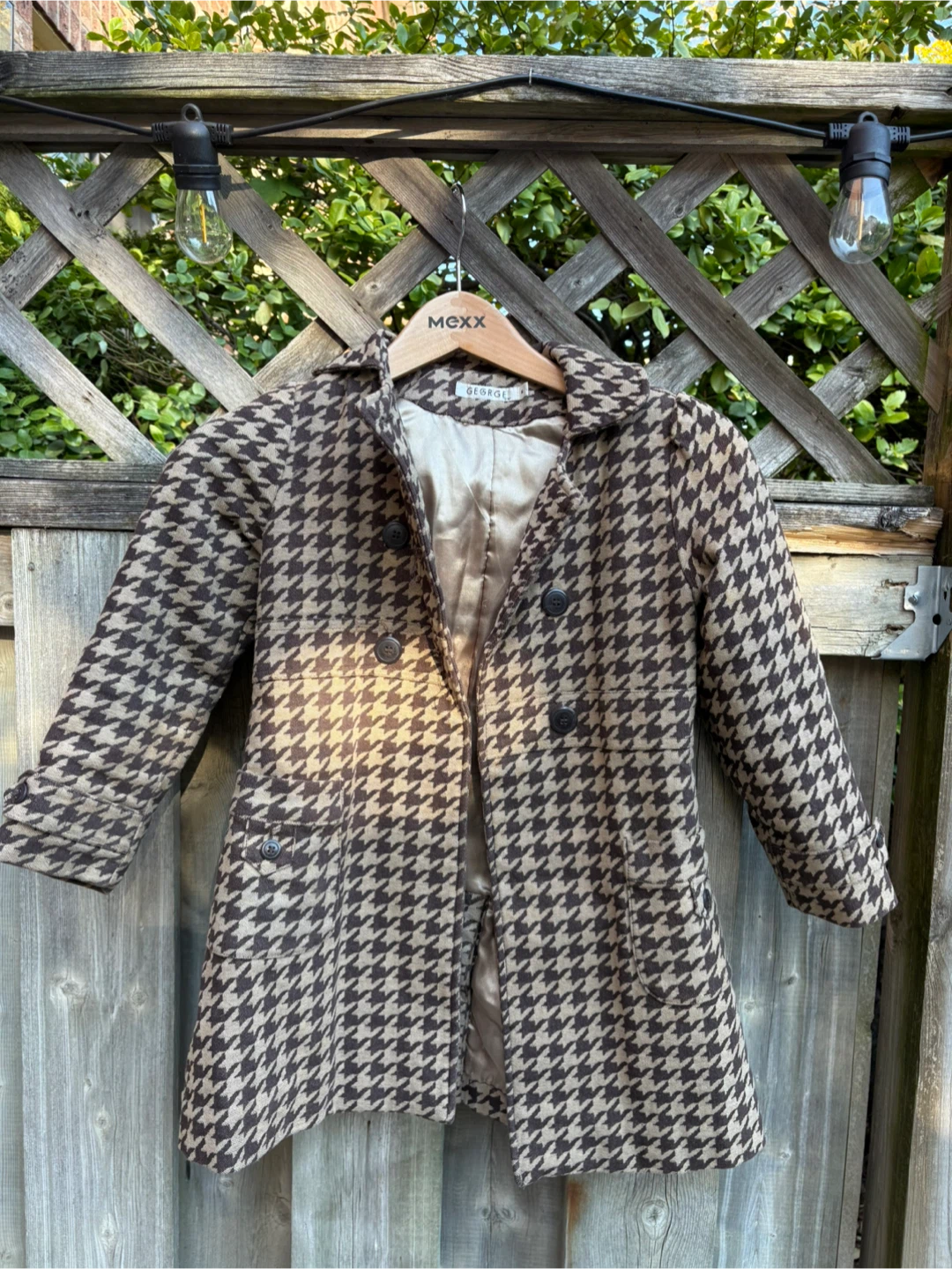 George Houndstooth Coat - Size 6