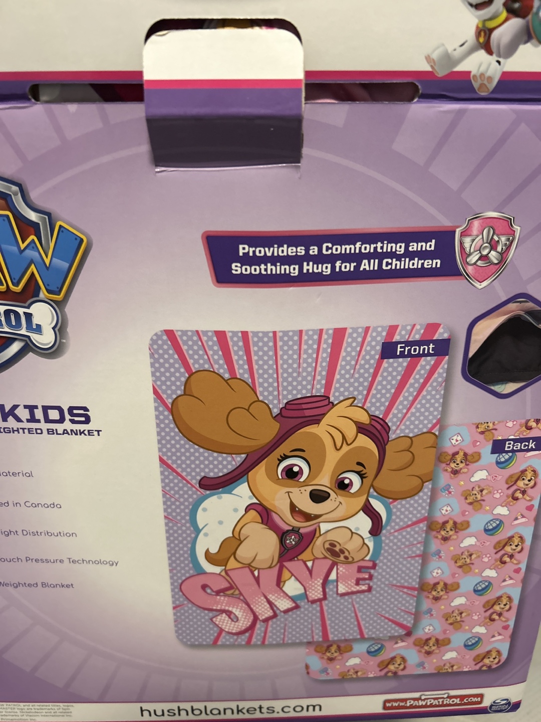 Brand new Paw Patrol Skye Weighted Blanket - Hush Kids - photo 2