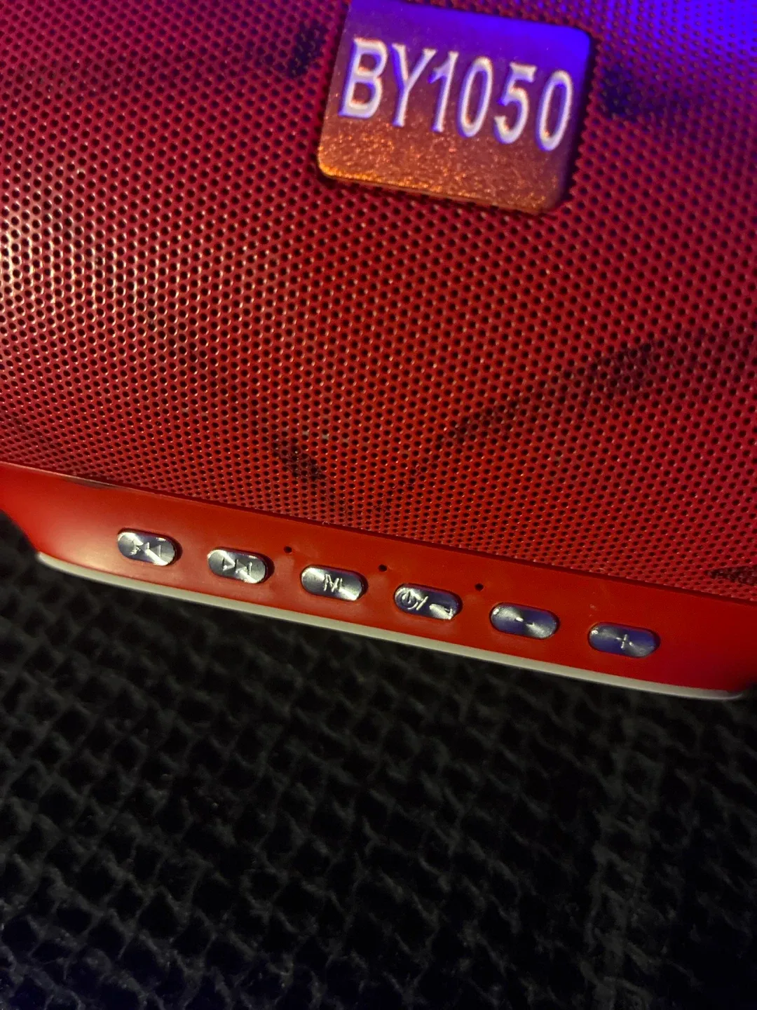 BY1050 Red Portable Bluetooth Speaker ❤️ image indicator(3)