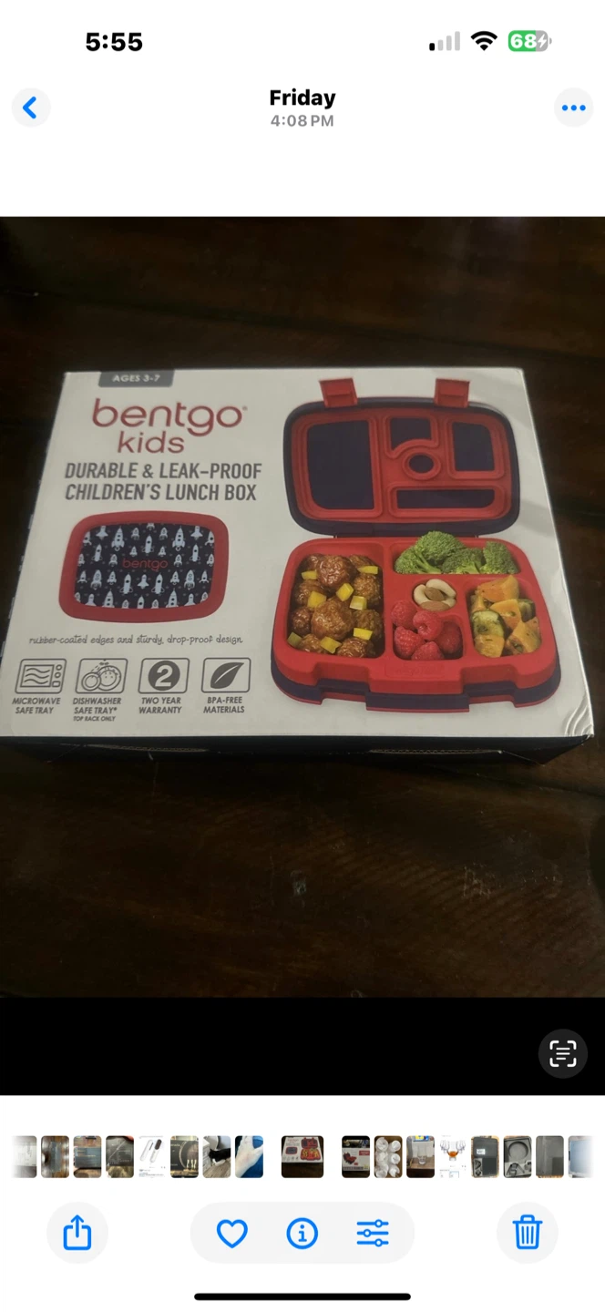 Bentgo Kids ~NEW Durable Lunch Box - Ages 3-7