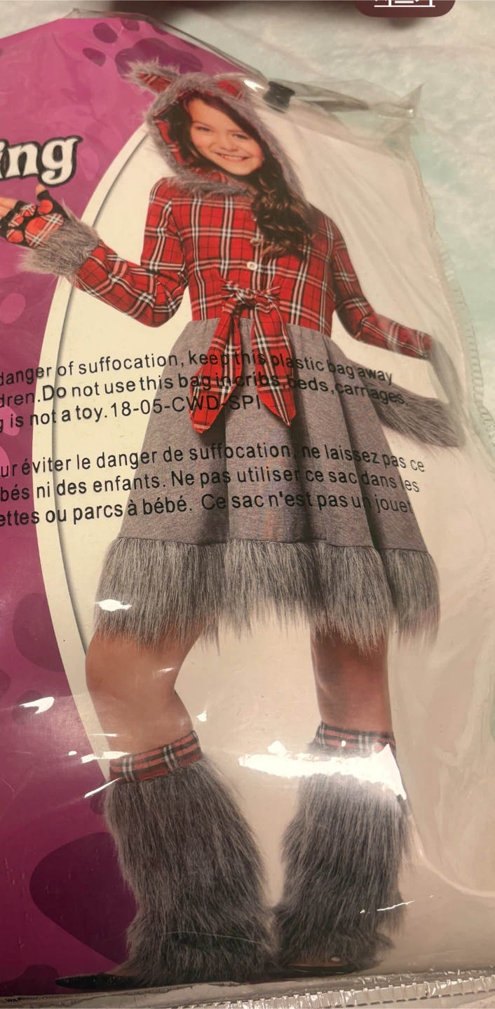 Wolf Costume - Child Large (12-14)