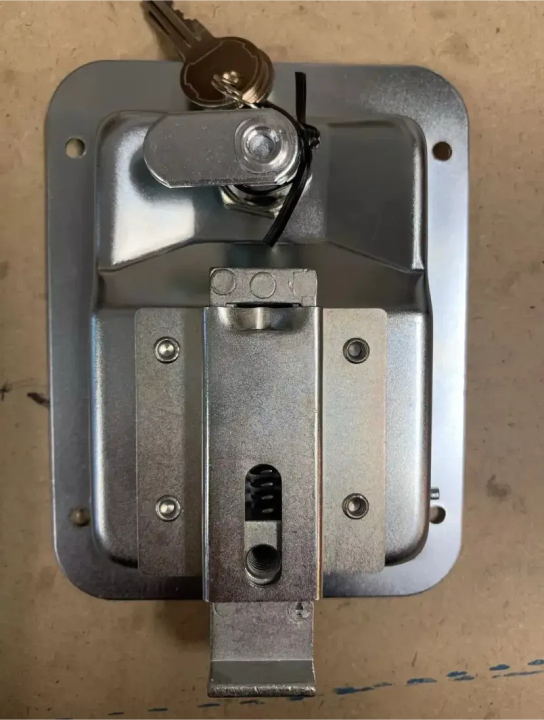 Locking Paddle Latch with CH501 keys & mounting holes - NEW. image indicator(2)