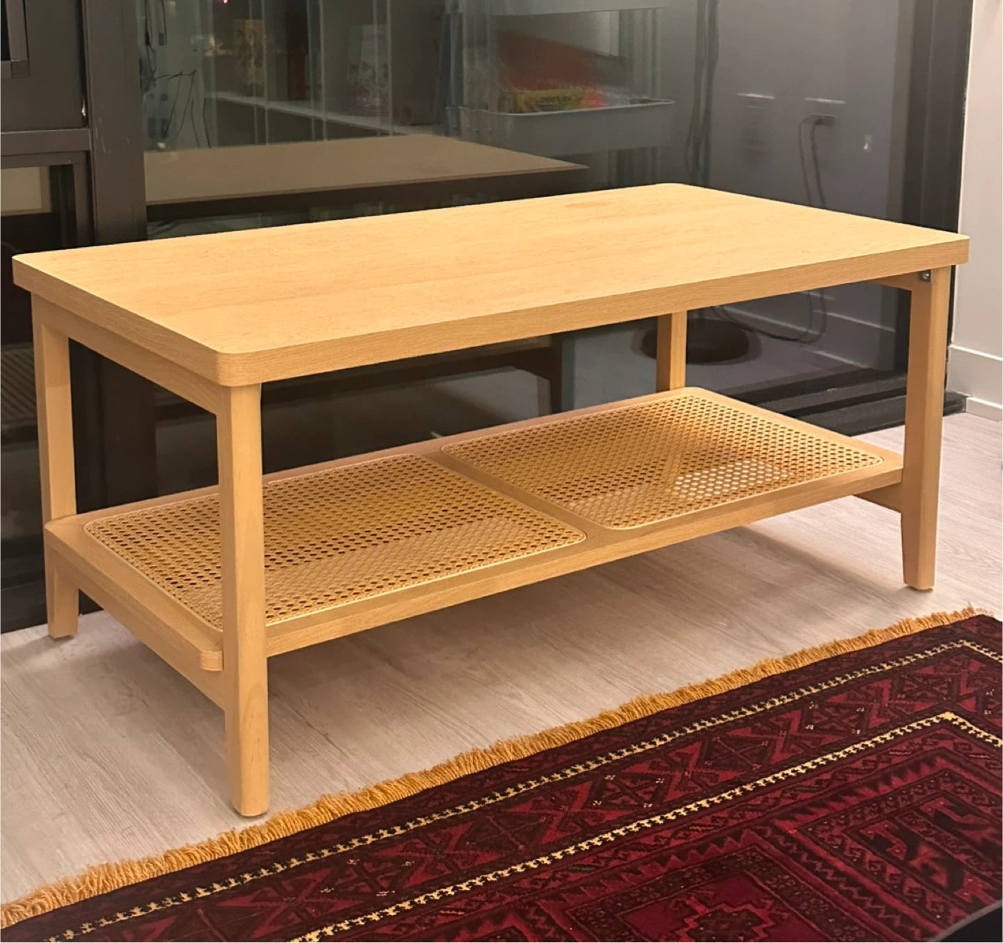 VASAGLE Oak Beige Coffee Table
