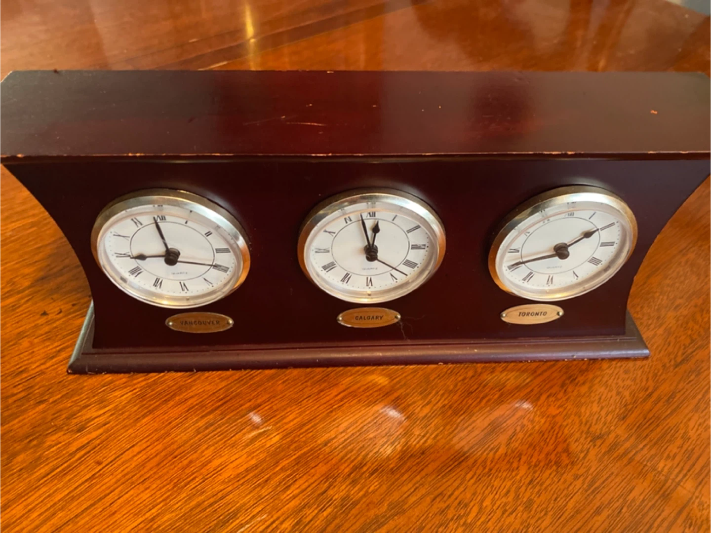 World Time Zone Clock - Vancouver, Calgary, Toronto