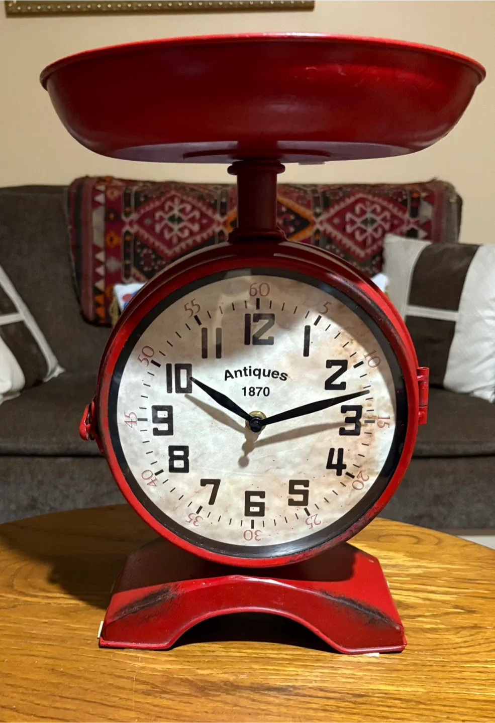 Antique Farmhouse Kitchen Double Sided Clock image indicator(3)