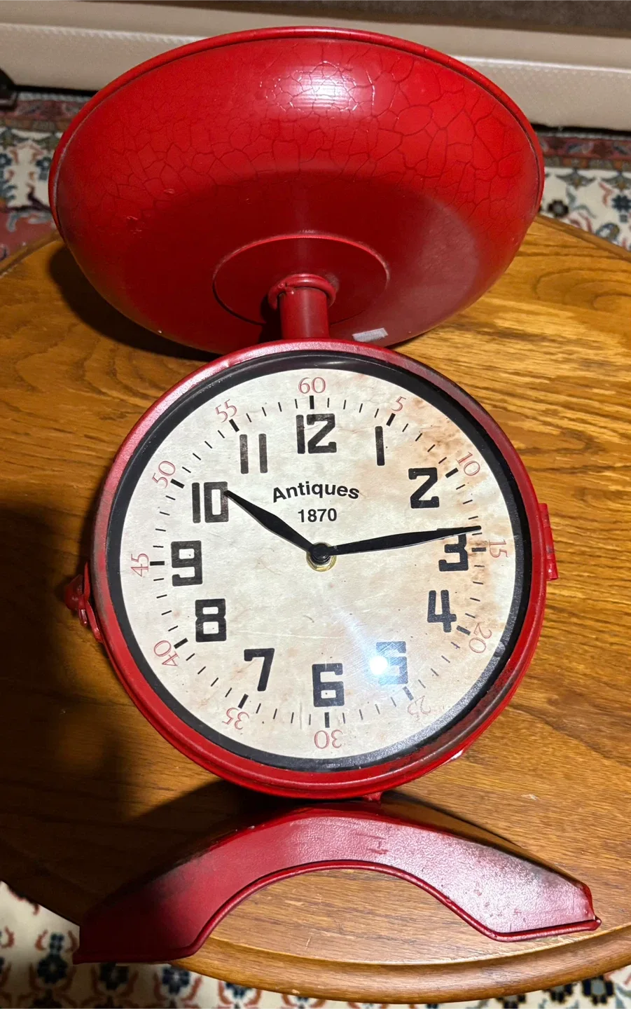 Antique Farmhouse Kitchen Double Sided Clock image indicator(4)