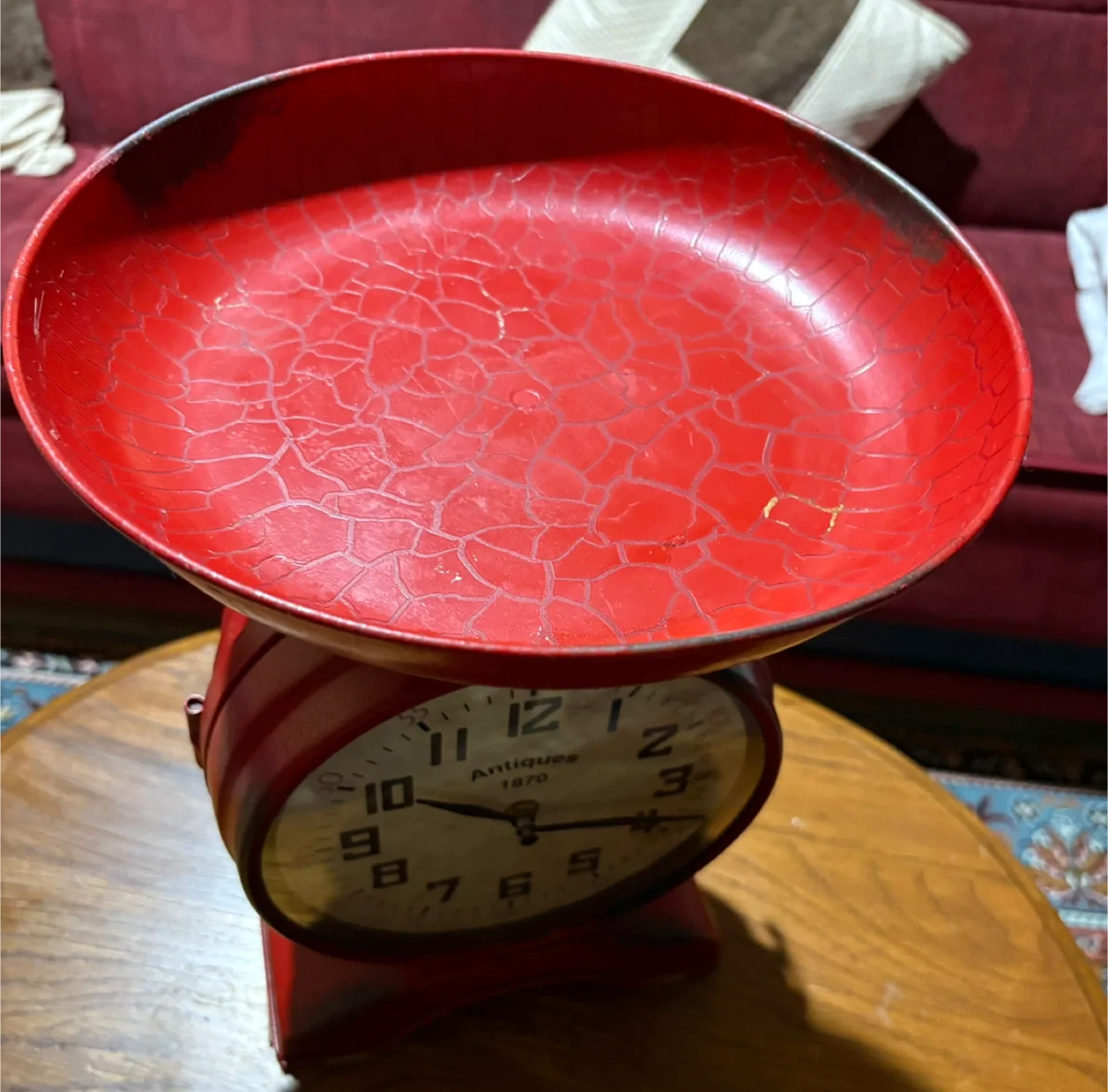 Antique Farmhouse Kitchen Double Sided Clock image indicator(6)