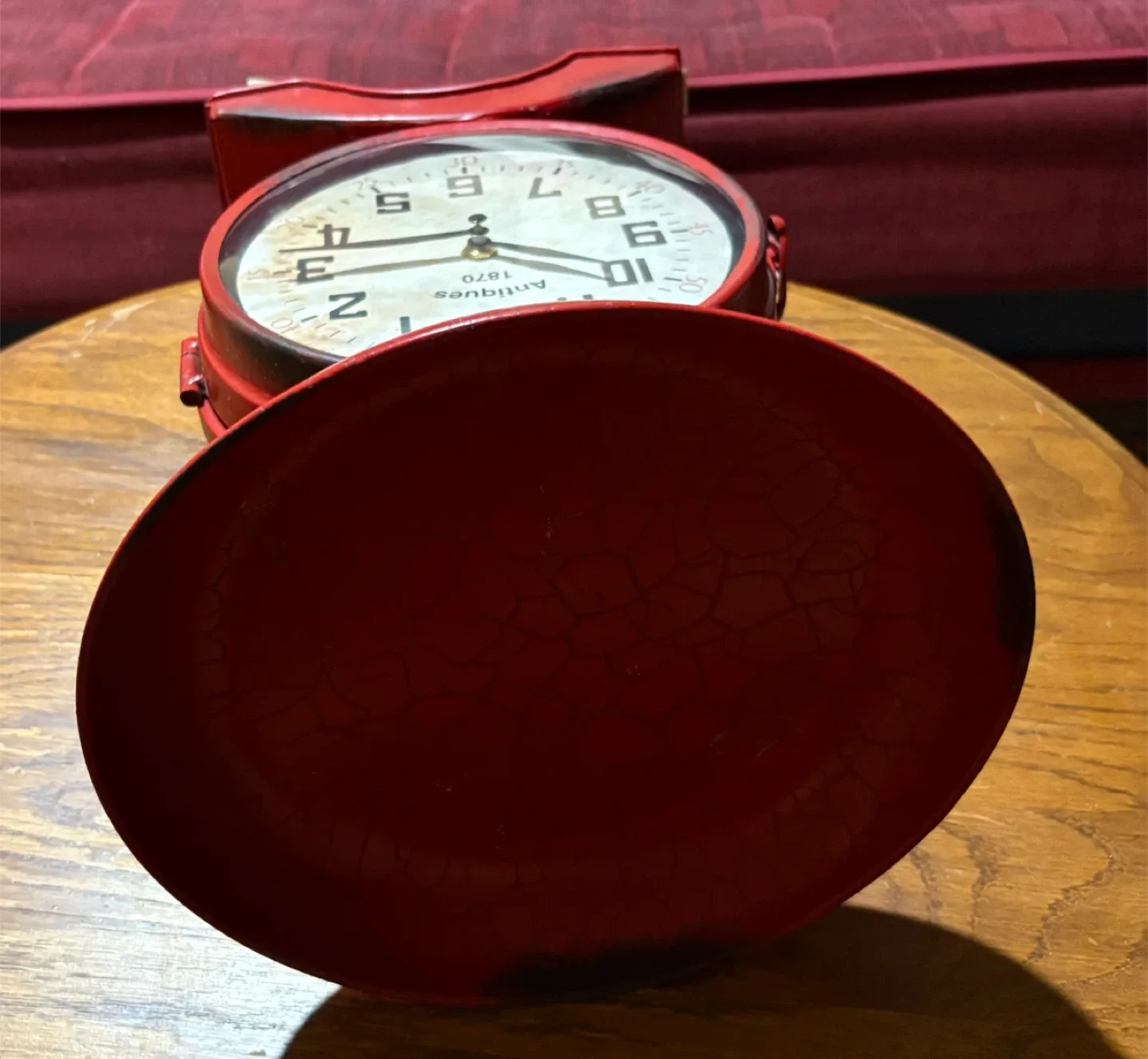 Antique Farmhouse Kitchen Double Sided Clock image indicator(8)