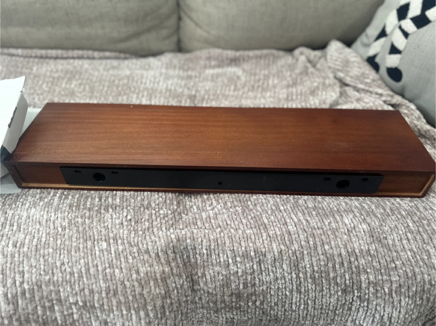 Threshold Floating Wood Shelf - Brown - photo 4