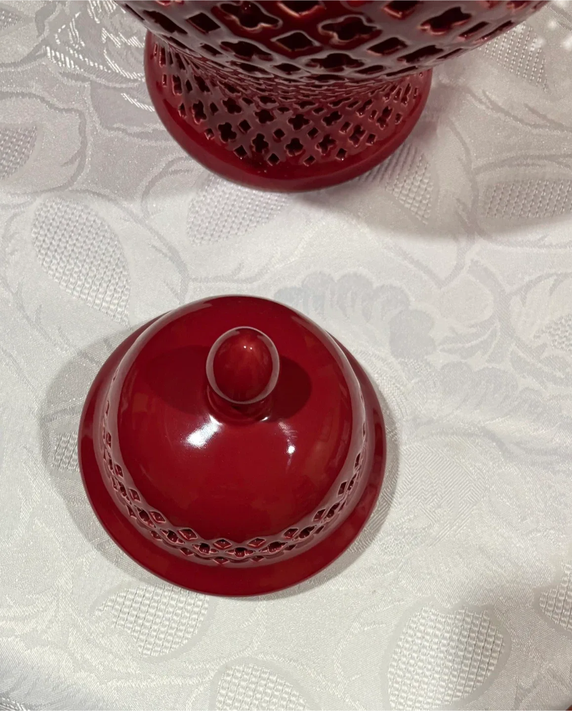 Red Ceramic Ginger Jar 2 Ginger Jar $ 80 image indicator(6)