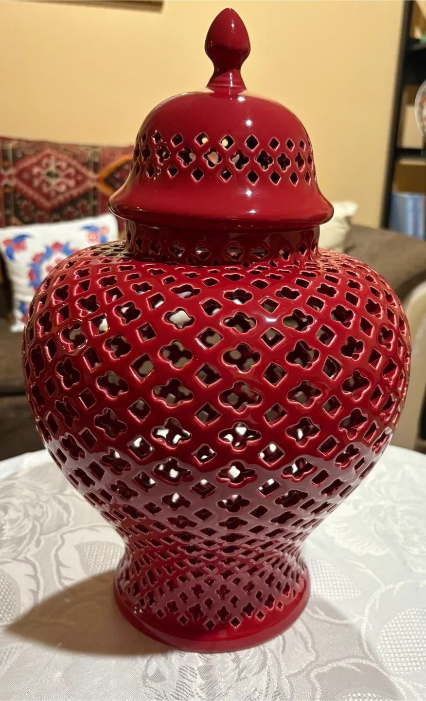 Red Ceramic Ginger Jar 2 Ginger Jar $ 80 image indicator(9)