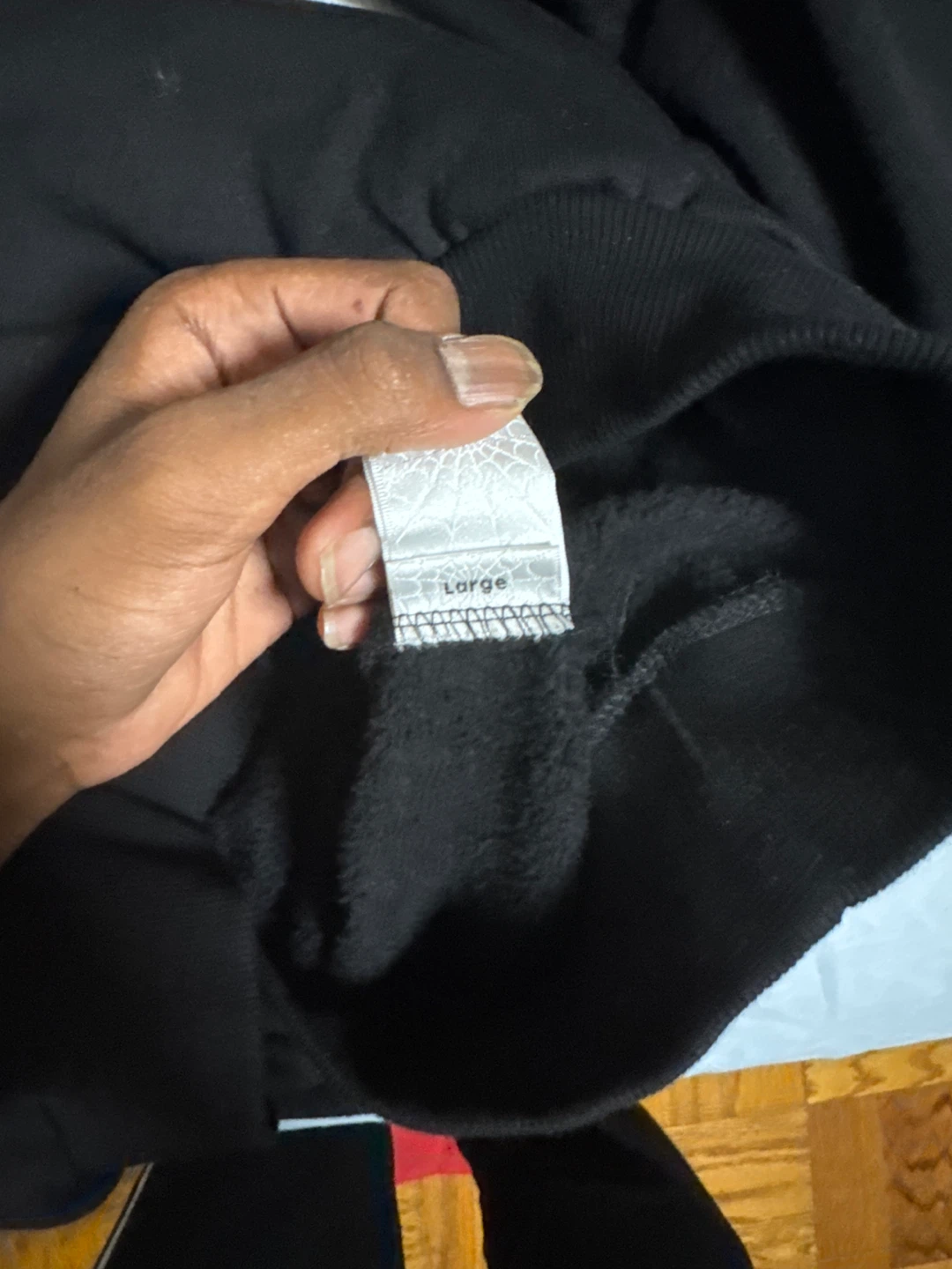 Sp5der OG Black & White Hoodie - Size L - photo 5