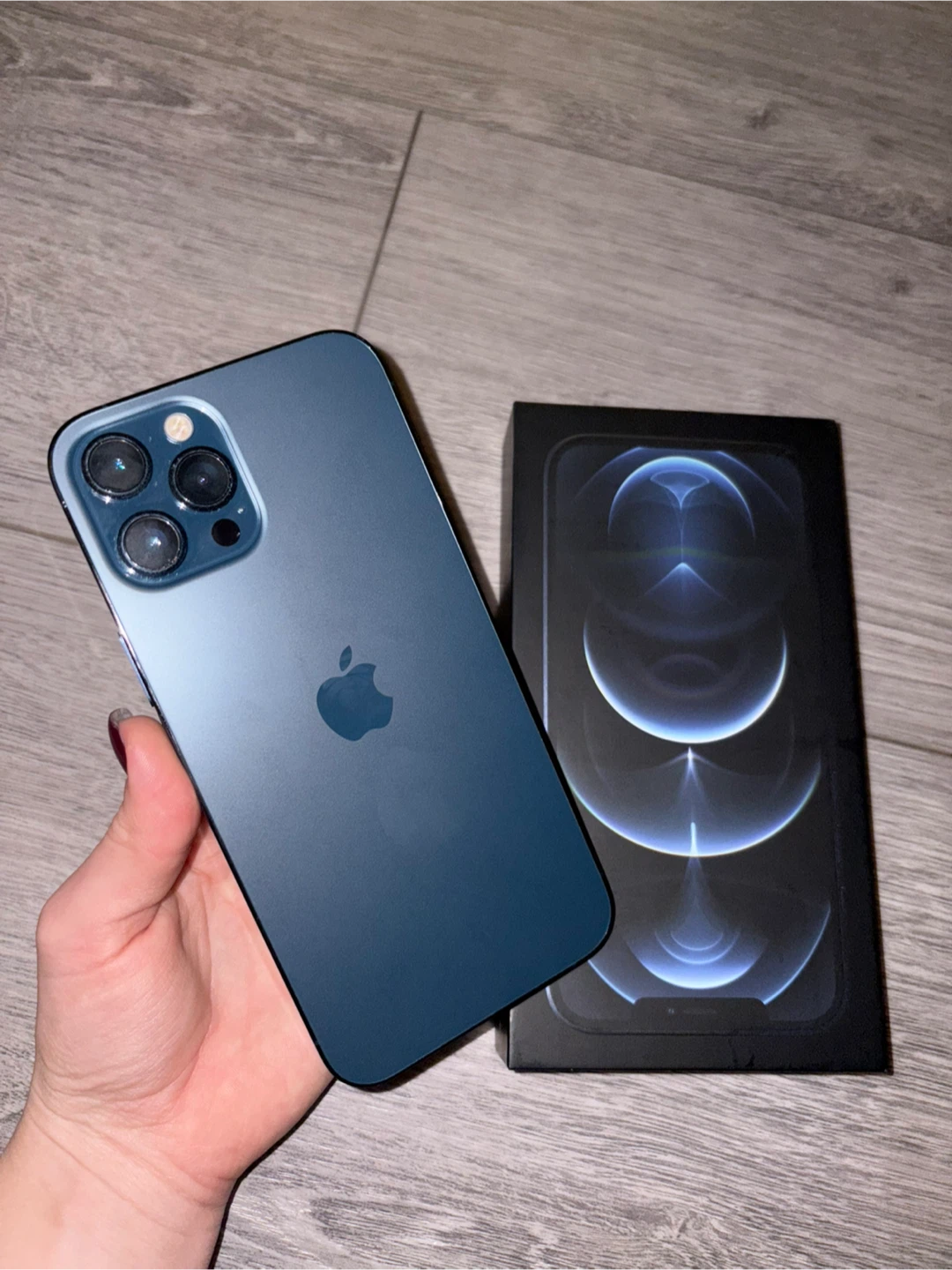 iPhone 12 Pro Max - Pacific Blue, Includes Box