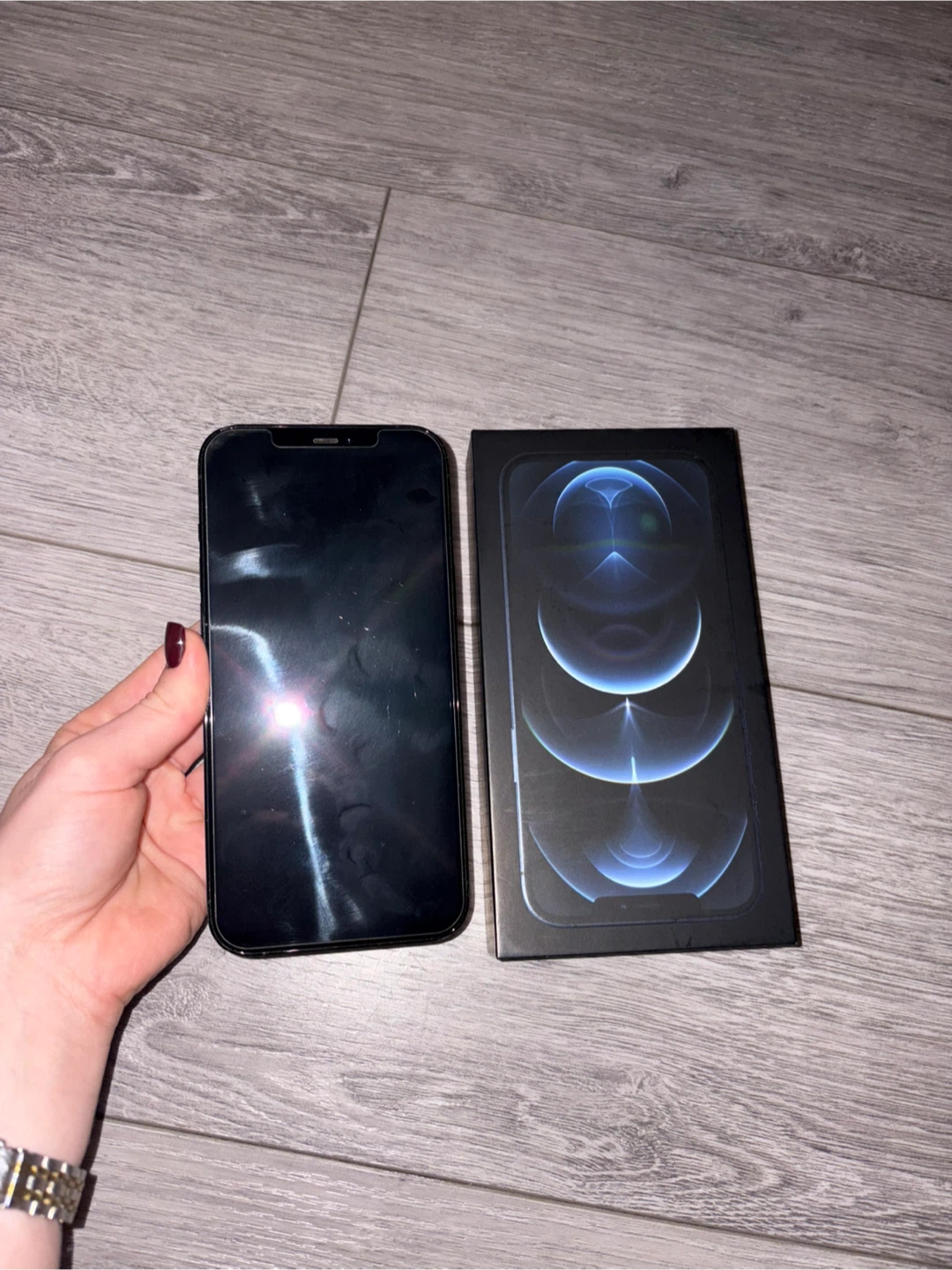 iPhone 12 Pro Max - Pacific Blue, Includes Box - photo 4
