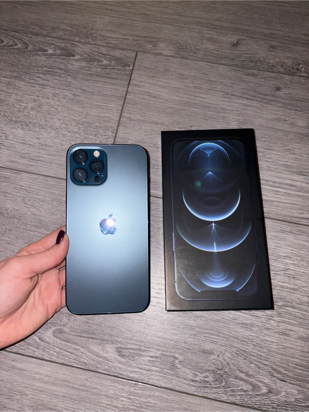iPhone 12 Pro Max - Pacific Blue, Includes Box - photo 5