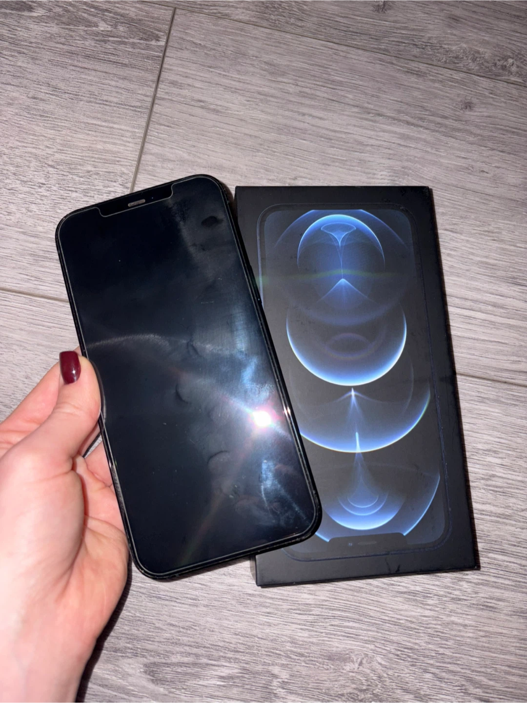iPhone 12 Pro Max - Pacific Blue, Includes Box - photo 2