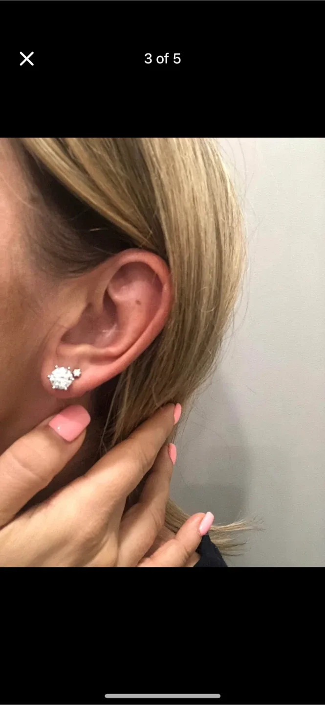 925 diamond earrings