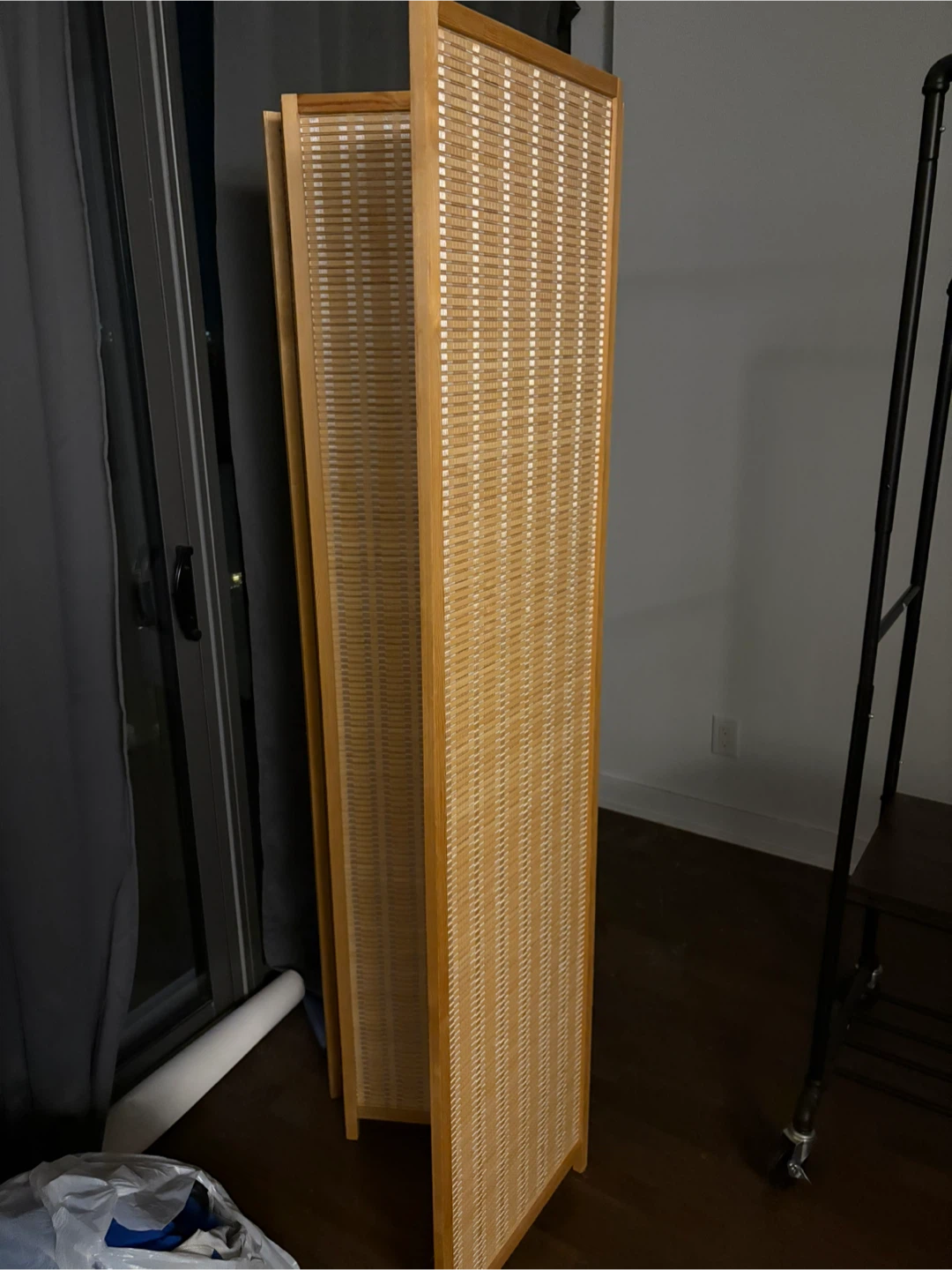 Rattan Room Divider - 4 Panel Folding Screen - photo 3