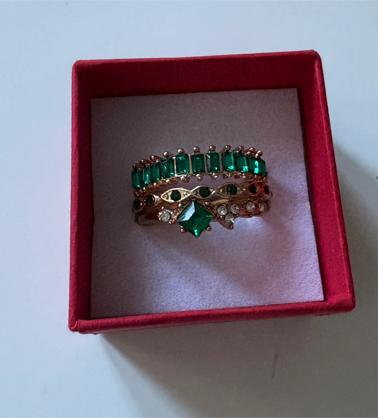 Emerald & Gold Ring Set - photo 3