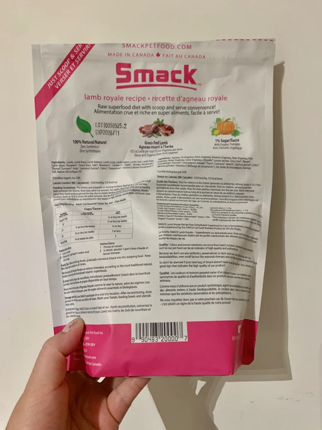 ‼️MOVING SALE‼️Smack Lamb Royale Recipe Cat Food image indicator(3)