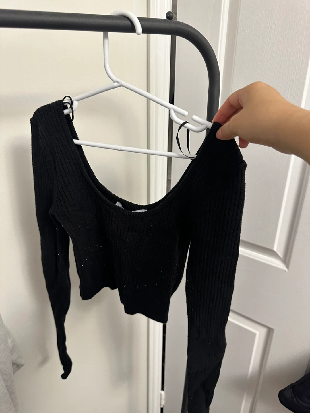 Black Long Sleeve Top