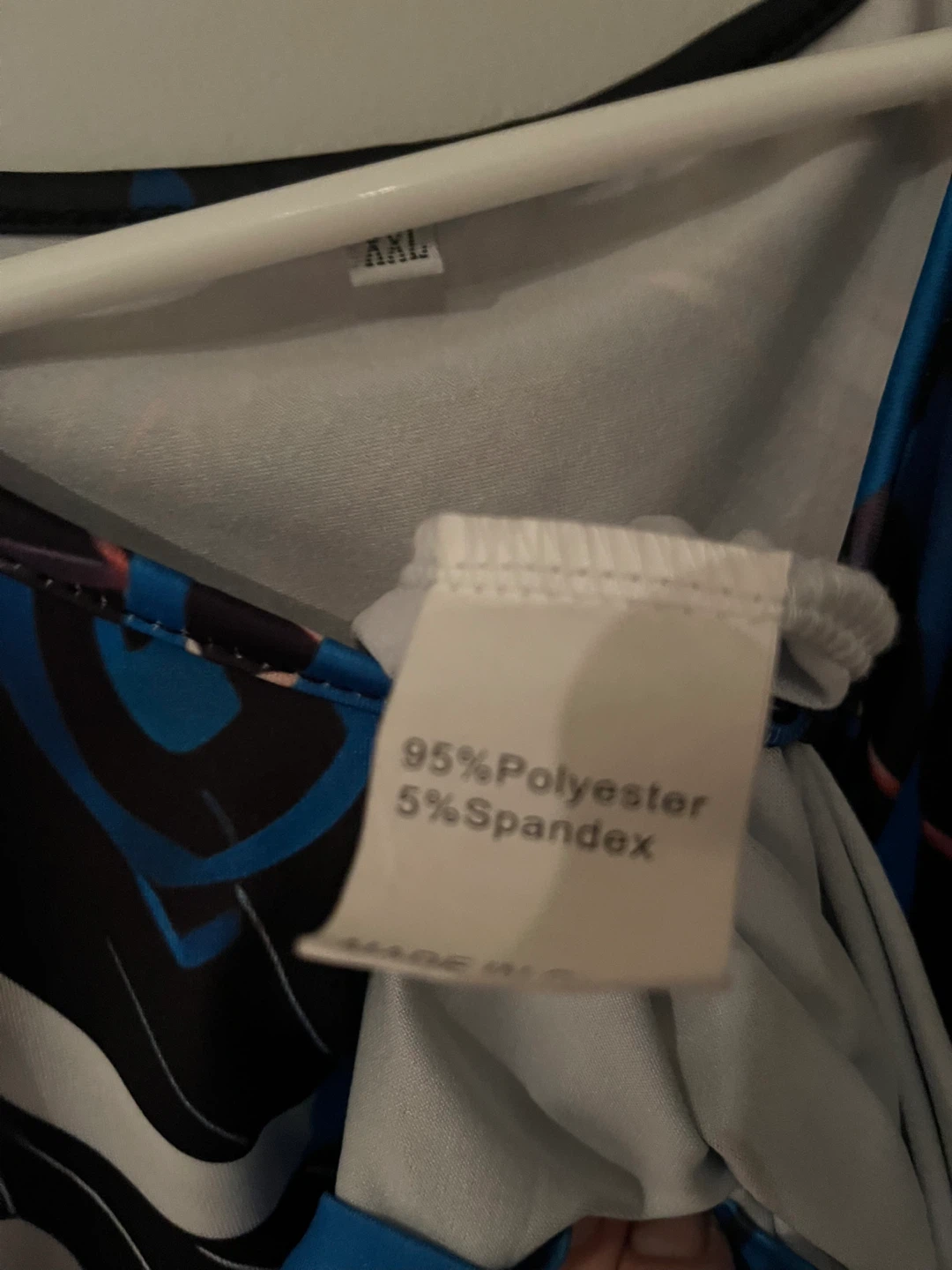 XXL Blue & Black Polyester/Spandex Dress - photo 4